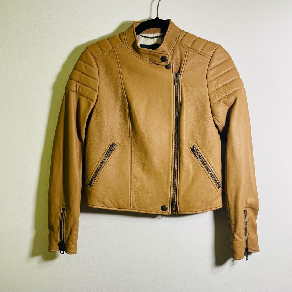 Coach Leather Moto Jacket